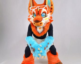 Toony Tiger Dragon Fursuit: Custom Full Body Furry Costume