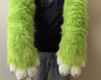 65cm Fursuit paws long hand arm version - furry Gloves arm animal cosplay - Pattern customization size customization - SCLMRO