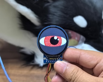 Programmable eyes dynamic fursuit eye -  furry custom video eye ideas DIY kit - SCLMRO