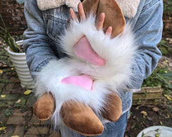 Fursuit Paws custom sheep foot - furry sheep gloves Black white purple cospaly