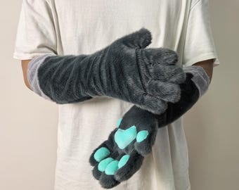Fursuit 5 finger close-fitting version paws , furry gloves Custom