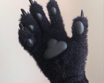 Fursuit Paws: Wool Kigurumi Gloves with 3D Printed Claws