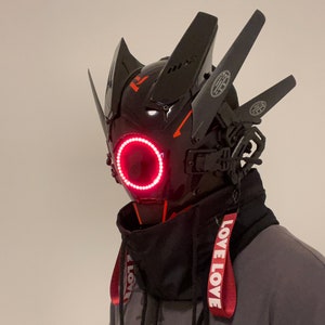 Cyberpunk mask -  Cyber mask - Samurai helmet - Tactical helmet Cosplay