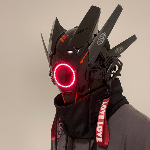 Cyberpunk Mask Cyber Mask Samurai Helmet Tactical Helmet - Etsy