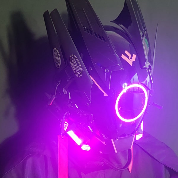 Cyberpunk mask - Cyber mask - Samurai helmet - Tactical helmet Cosplay