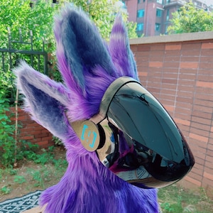 Cabeça Protogen personalizada - cabeça fursuit personalizada - fantasia furry