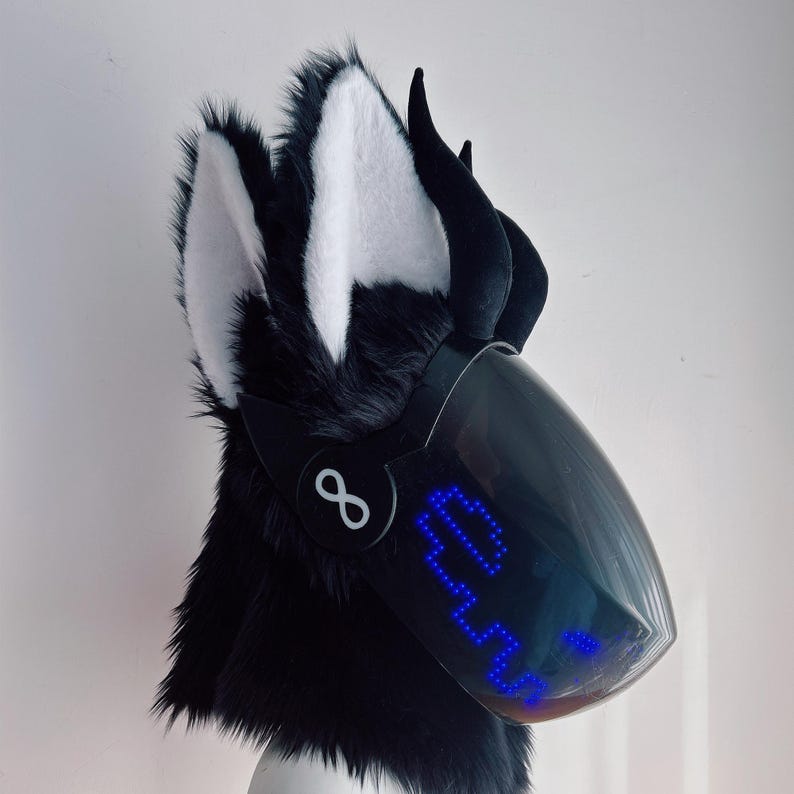 Goth Protogen Protogen Head Custom - Fursuit Head Personalized - Furry Cospaly - Etsy