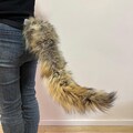 Grey Wolf Fursuit Tail: Auto Moving Wagging Tail Cosplay