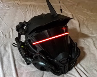 Cyberpunk Helmet 3d print Motorcycle Helmet - Samurai helmet Cosplay