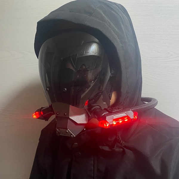 Cyberpunk mask - Cyber mask - Samurai helmet - Tactical helmet Cosplay