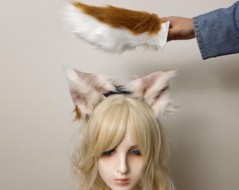 Custom Electric Ear and Tail set , Fox Deer Dog Animal Cosplay