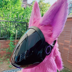 Cabeça Protogen personalizada - cabeça fursuit personalizada - fantasia furry