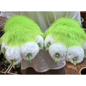 Long Ver Fursuit paws - furry Gloves Accept custom commissions cosplay - SCLMRO