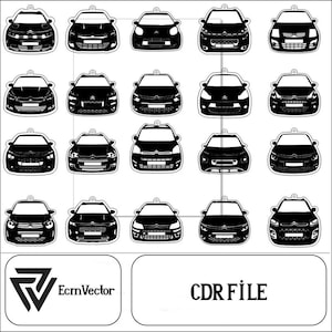 Laser cut Car Keychain cdr files laser cut files 300pcs