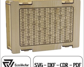 Target Piggy Bank SVG Laser Cut File: Money Box Plans (Digital Download)