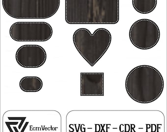 Base du panier au crochet : fond en contreplaqué de bois, fichiers découpés au laser (SVG, CDR, DXF)