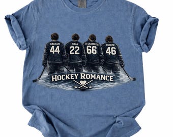 Hockey Romance Comfort Colors Shirt, Bookish Hockey Tee, Sports Romance Gift, Fictional Hockey Player Shirt, Reader Gift