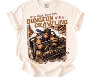 Comfort Colors® Dungeon Crawling Comfort Colors Shirt, Sci-Fi Meme Tee, Carl Princess Donut Graphic Tee