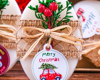 Personalized Christmas Scented Soap Favors, Custom Christmas Gifts, Merry Christmas Favors, New Year, Noel, X-mas Gifts Coworker Friend Gift