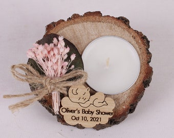 Handmade Baby Shower Candle Favors | Birthday Bulk Favors | Baptism Candle Bulk Favors | Unique Favors | Tealight Holders | Thank You Favors