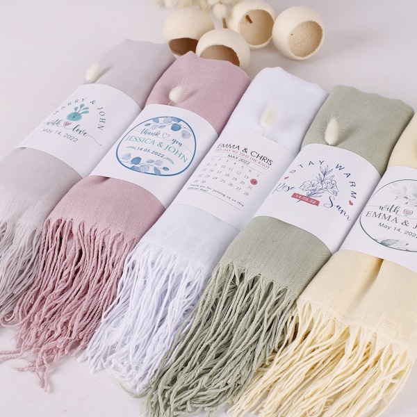 Großer handgemachter Pashmina-Schal, personalisierter Schal, Hochzeitsschal, Brautjungfer-Schal, Pashmina-Verpackung, Tücher für Hochzeit, Hochzeits-Schal-Schals