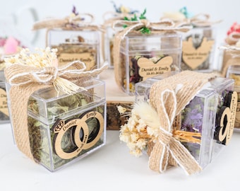 Wedding Tea favors for Guests, Herbal Tea Gifts, Personalized Baby Shower Bulk Gifts, Baptism Favors, Loose Leaf Tea Favor, Tea Jars