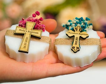 Baptism Favors, Handmade Soap, Scented Soap Bar, First Communion Gift, Baby Shower Favors, Taufe Geschenk, Funeral Favors, Confirmation Gift
