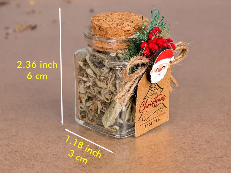 Christmas Gifts, Loose Leaf Tea Jars, Christmas Tea Party Favors, Merry Christmas, Happy Holidays, Stocking Stuffer, Gift for Host, Tea Gift