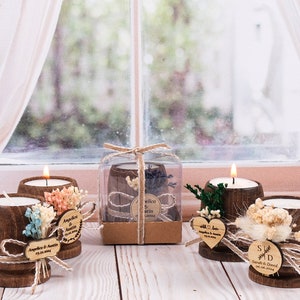 Bulk Wedding Favors for Guests, Rustic Bulk Candle Favors, Bridal ...