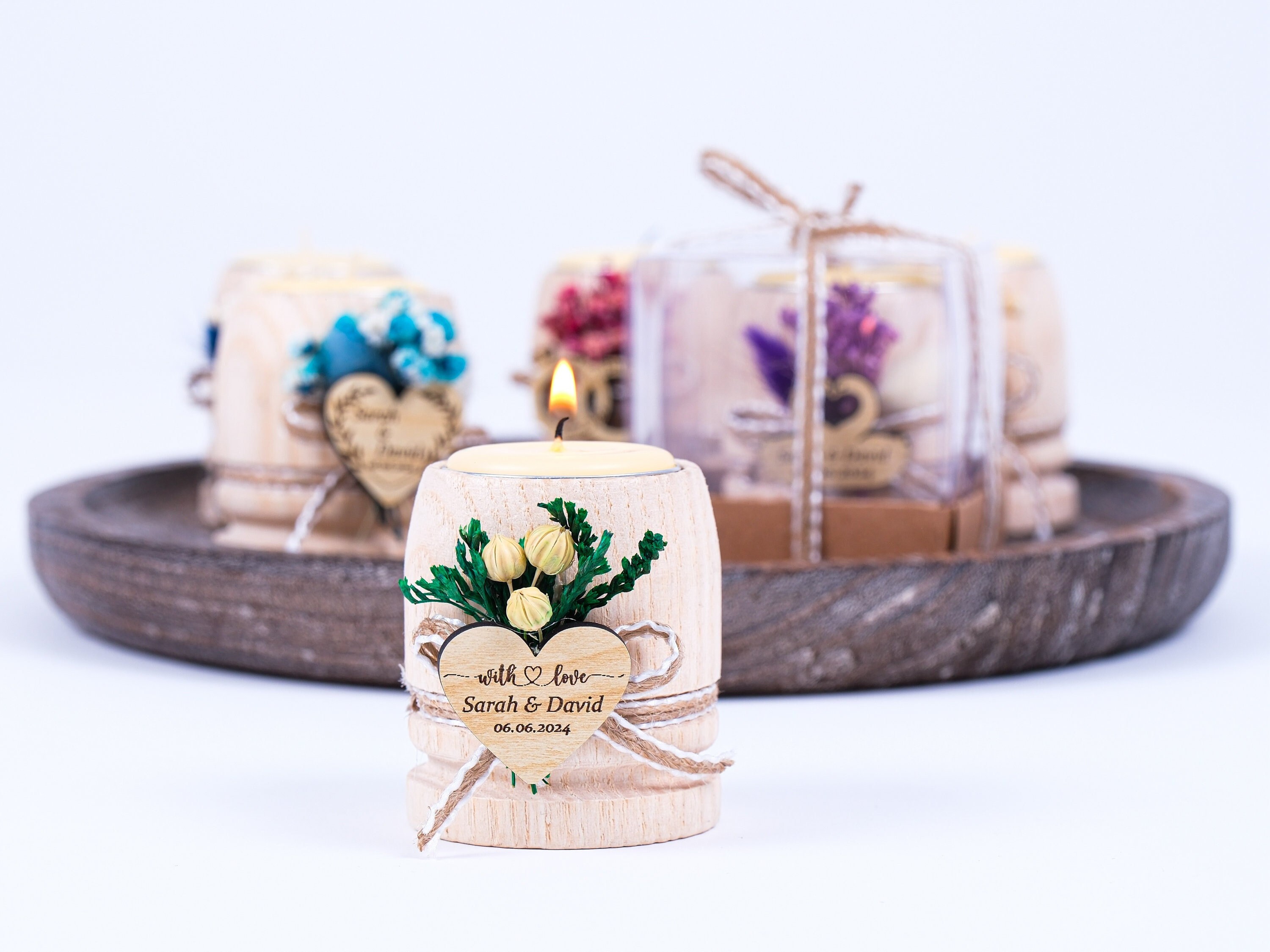 Bulk Wedding Favors for Guests, Rustic Bulk Candle Favors, Bridal ...