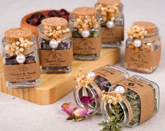 Wedding Favors, Loose Leaf Tea, Bridal Shower Favors, Tea Party, Herbal Tea Favors, Engagement Party, Wedding Gifts, Wedding Party Favors