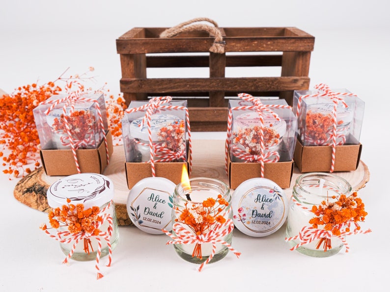 Bulk Wedding Favors for Guests, Rustic Bulk Candle Favors, Bridal ...