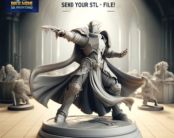 Custom 3D Printed Miniature: Tabletop RPG Mini from STL File