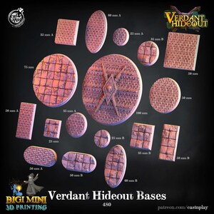 Bases for Verdant Hideout, a collection by Cast n Play
