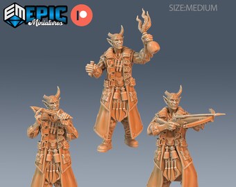Tiefling Rogue Player - Set | #74 - Sunrise Tavern  | Epic Miniatures
