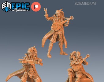 Bard Player Character - Set | #74 - Sunrise Tavern  | Epic Miniatures