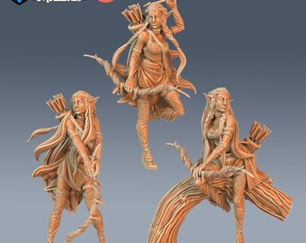 Elf Ranger Female - Set | #74 - Sunrise Tavern  | Epic Miniatures