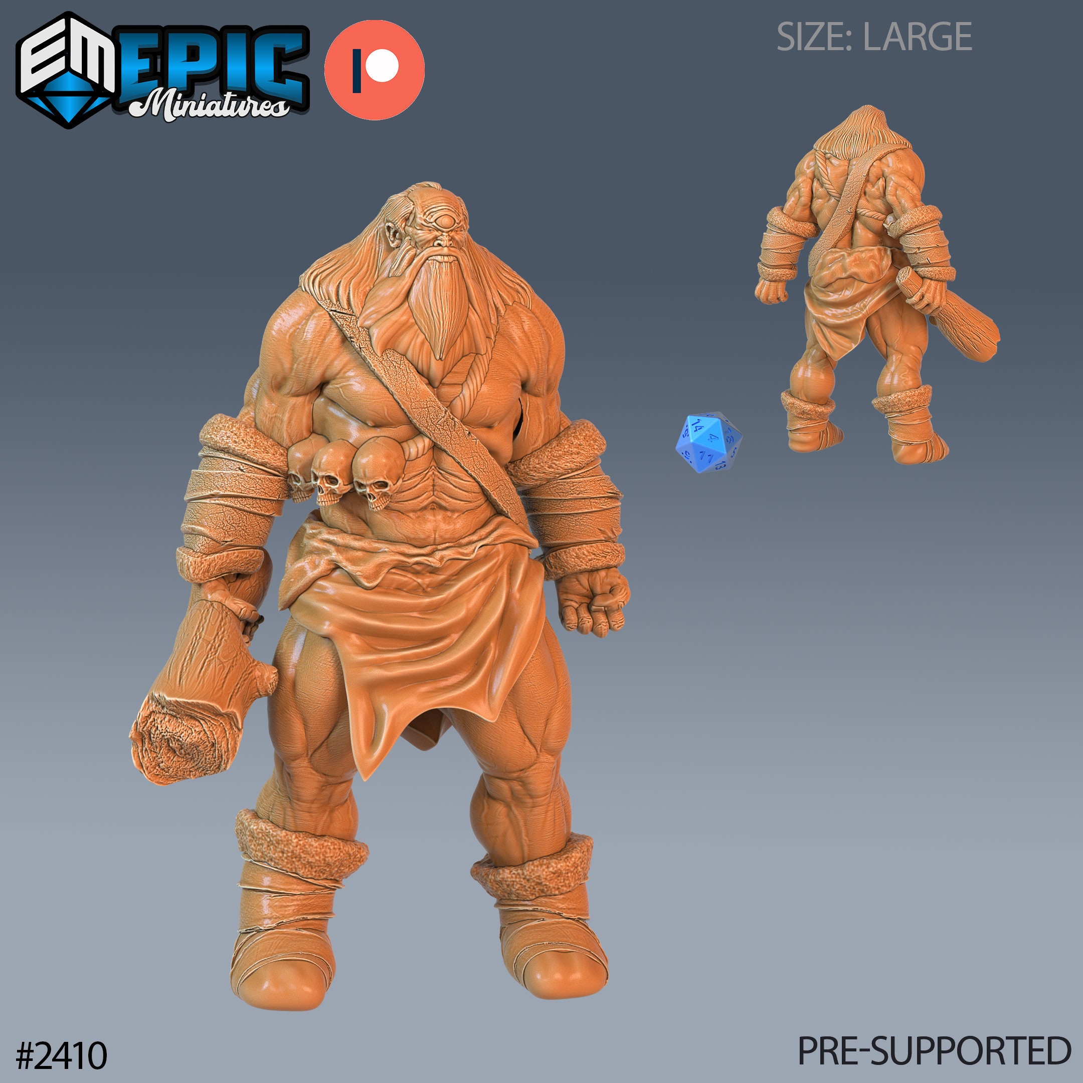Snow Cyclops - Set | #60 - Ancient Cold | Epic Miniatures - Etsy