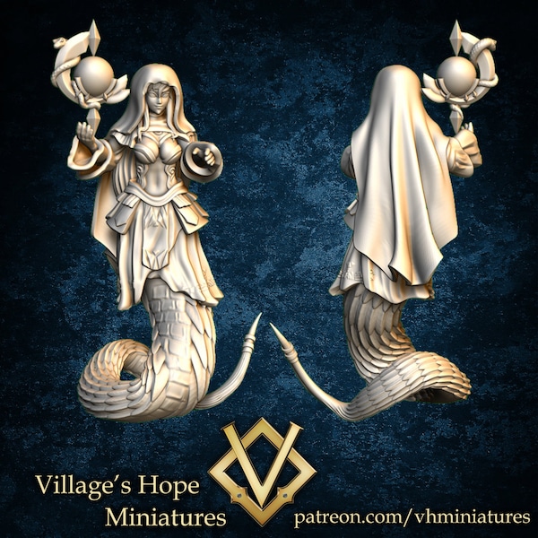 Lamia Astrologian | Monster Girl | From Jan 22 collection | Village's Hope Miniatures