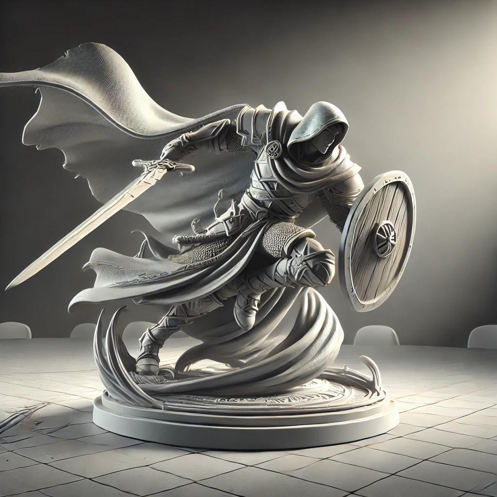 Custom 3D Printed Miniature: Tabletop RPG Mini From STL File - Etsy