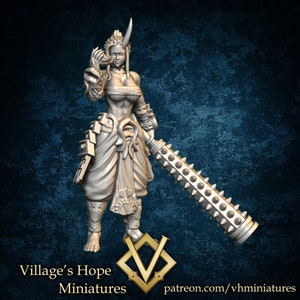 Oni Girl | Monster Girl | From Jan 22 collection | Village's Hope Miniatures