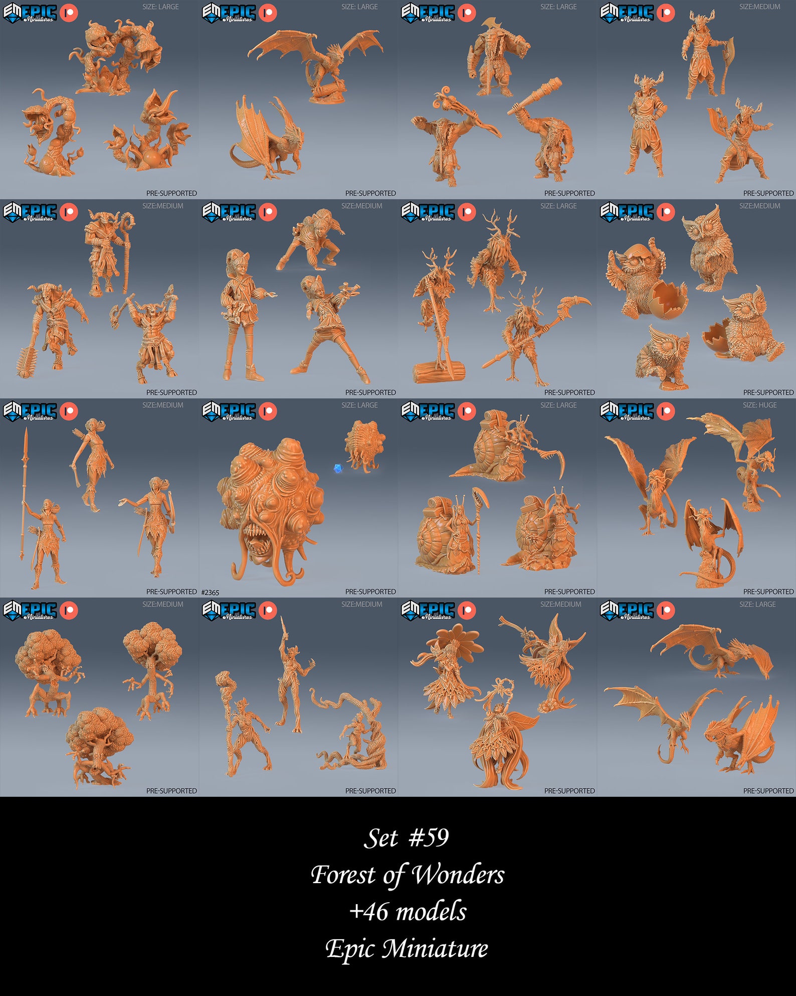 Cockatrice Classic - Set | #59 - Forest of Wonders | Epic Miniatures - Etsy