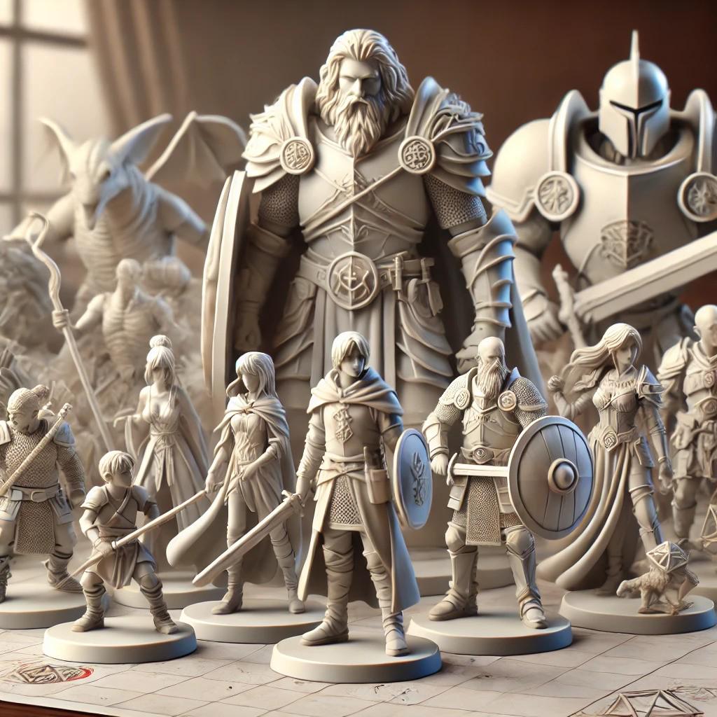Custom 3D Printed Miniature: Tabletop RPG Mini From STL File - Etsy