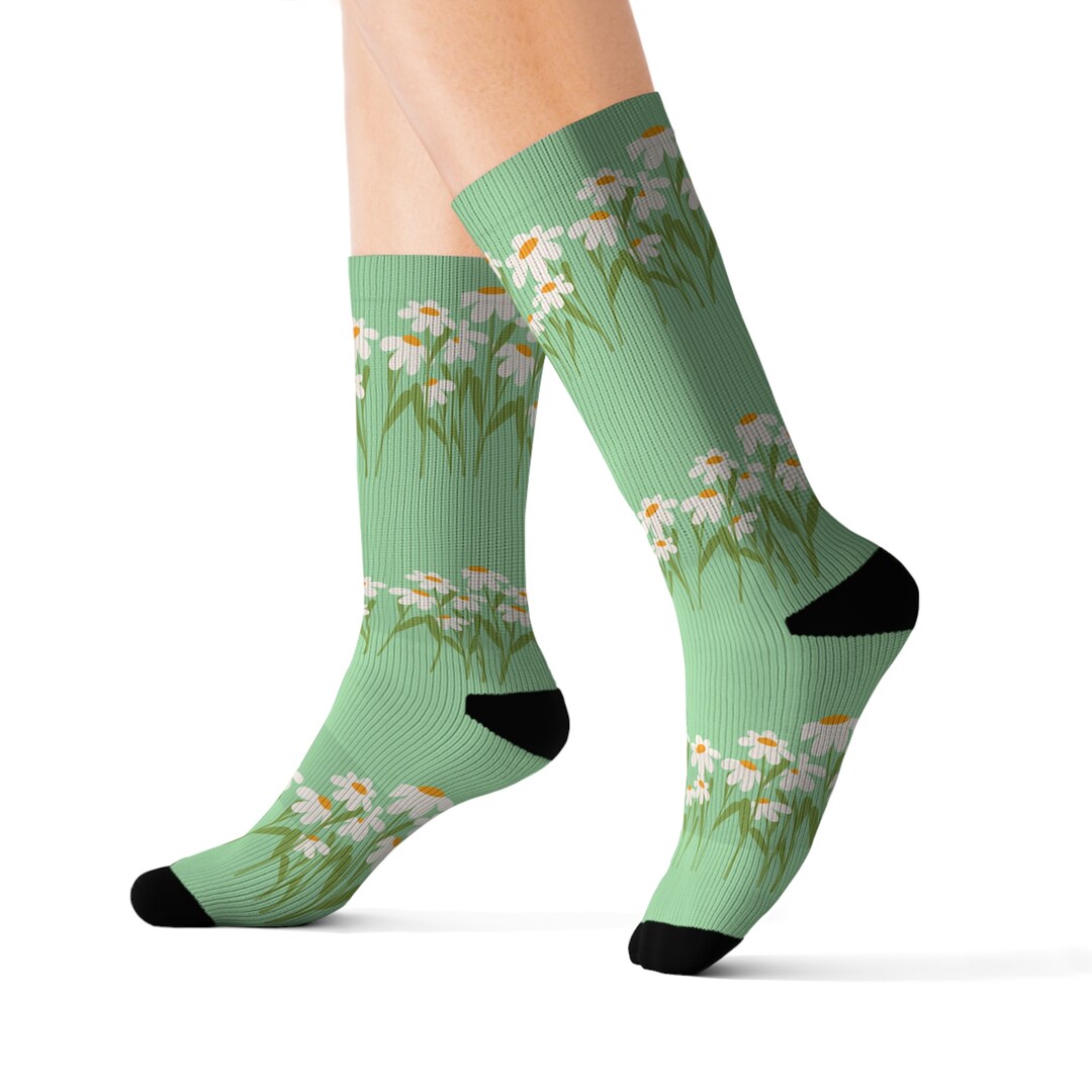 Daily Embossed Socks Green main image 1