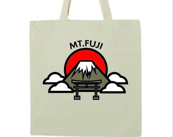 Cabas à logo sur le thème du mont fuji