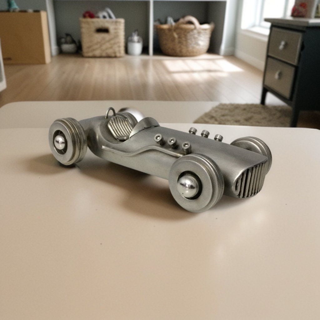 Formula 1 Race Car Sculpture,metal Model, Desk Decor,office Decor