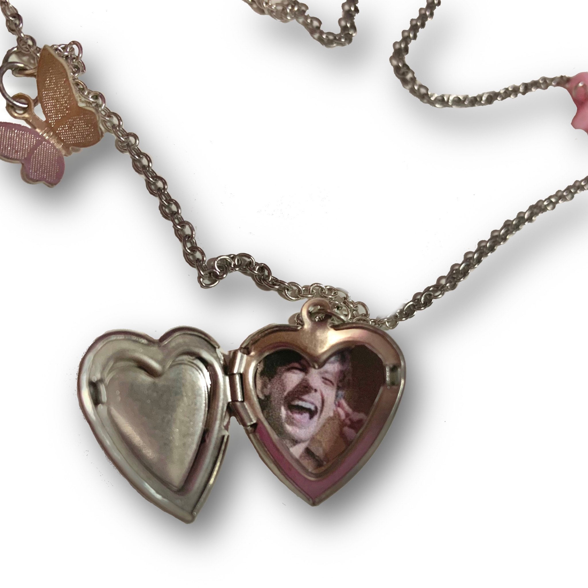 Louis Tomlinson Love Heart Locket Necklace customisable 