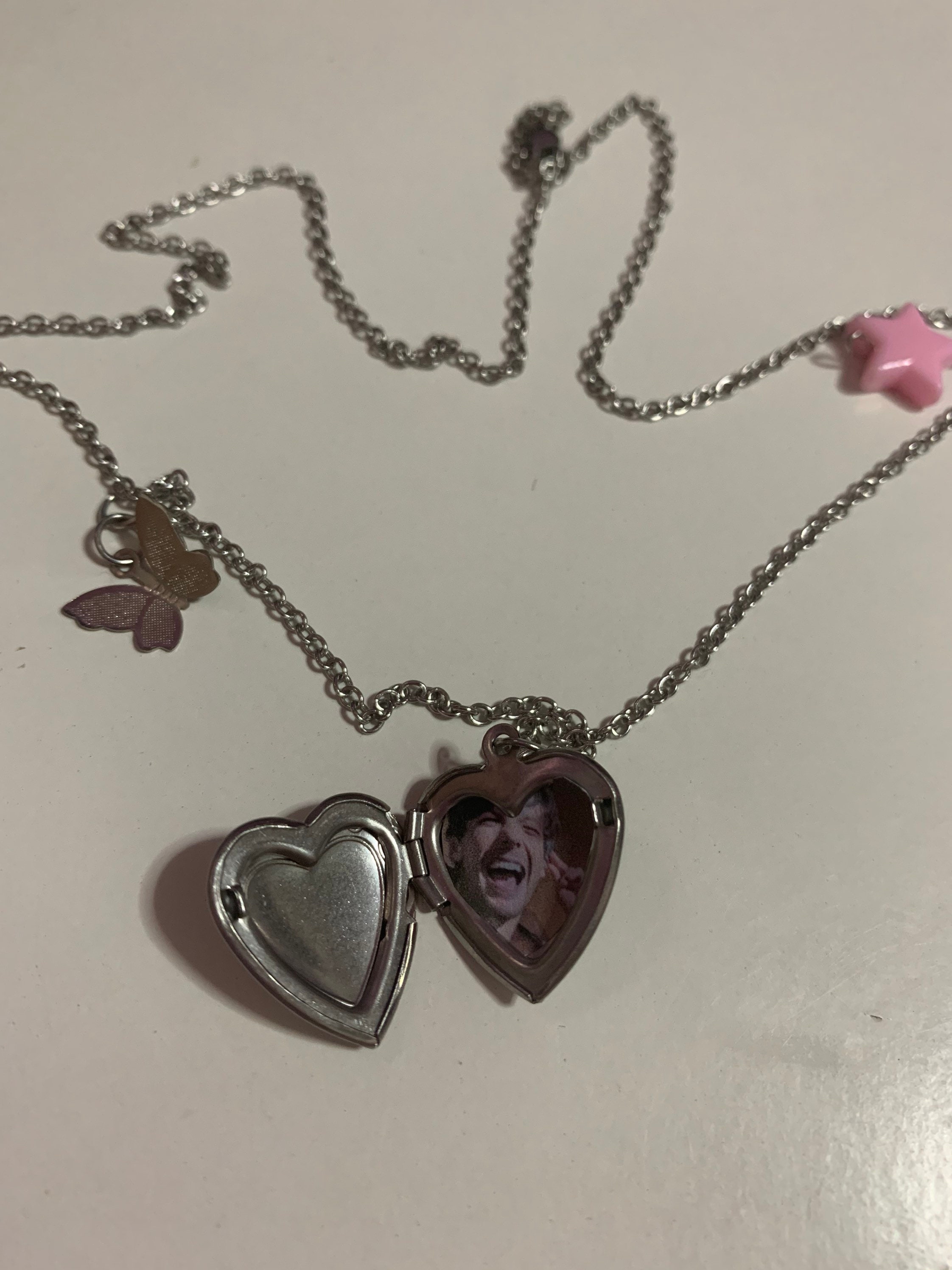 Louis Tomlinson Love Heart Locket Necklace customisable 