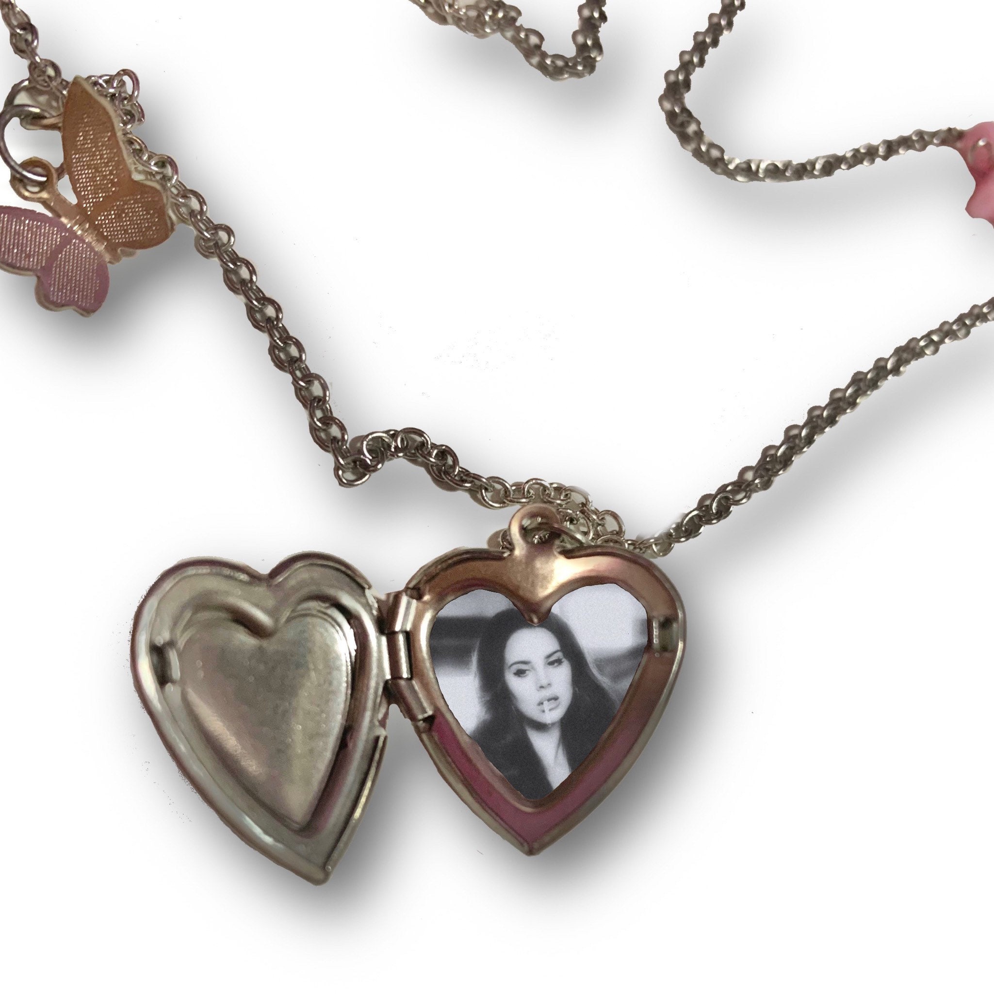 Del Rey Ldr Inspired Heart Stash Necklace