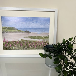 Three Cliffs Bay - Gower - Afdruk van origineel acryl schilderij - Kunst